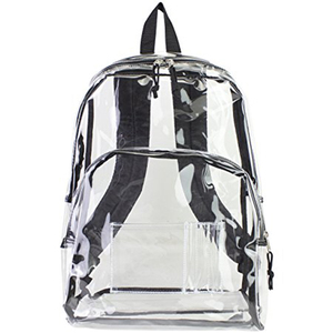 clear plastic book bag