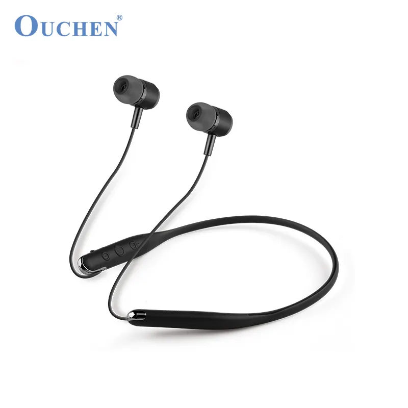 Factory Portable Stereo Handsfree out door Sport Neckband and OEM Wireless Earphones