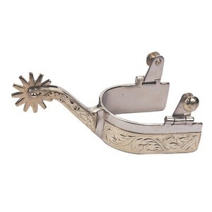 Espolón de caballo occidental de acero inoxidable - Product Image 1