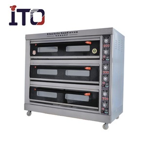 Baking Equipment <strong>Bakery</strong> Pizza <strong>Machine</strong> Double Deck Electric Oven Stone Pizza Oven /automatic <strong>Bakery</strong> <strong>Machine</strong> for Sale - Product Image 4