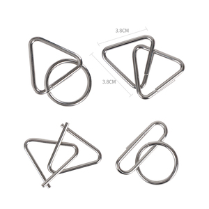 Giochi <span class=keywords><strong>di</strong></span> Puzzle con Fili Metallici Cinesi Divertenti, <span class=keywords><strong>Rompicapo</strong></span> in <span class=keywords><strong>Metallo</strong></span> per Allenamento Mentale - Product Image 3