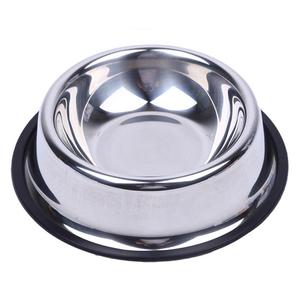 Mangkuk Anjing Stainless Steel, Mangkuk Hewan Peliharaan Anti Slip 6 Ukuran Logo Kustom - Product Image 3