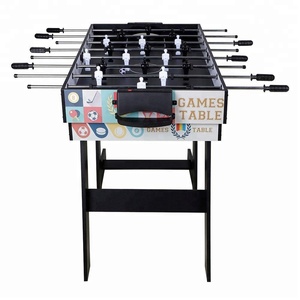 4 ft gấp nhà đa thể thao trò chơi bảng Combo 4 trong 1-bida Hockey không khí mini ping pong Foosball với cao su đệm đường sắt - Product Image 4
