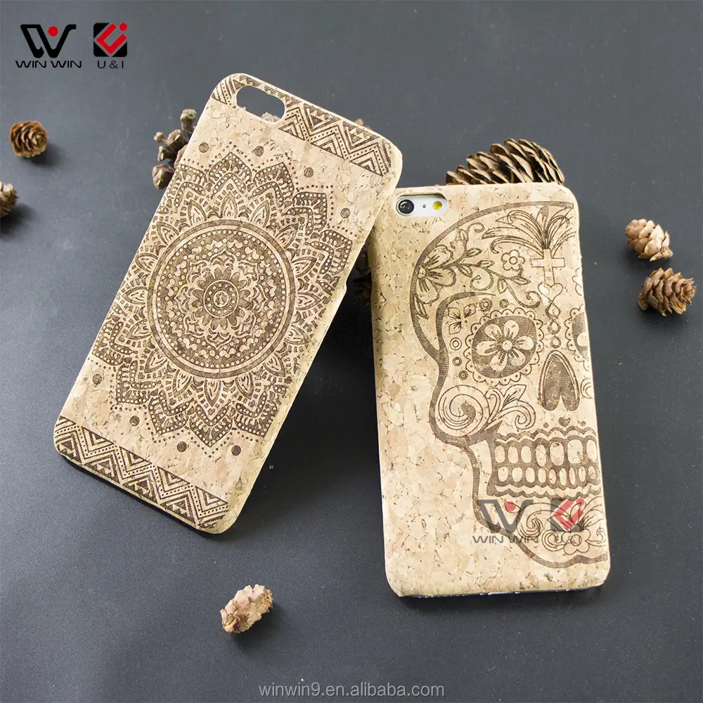 Eco Friendly Custom Design Wooden Cell Phone Case Cork Wood Case For iPhone 7