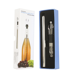 Wine Cooler Stick 2021 New Arrival Custom Gift Box Wine Bottle Cooler Stick Built In Red Wine Chiller