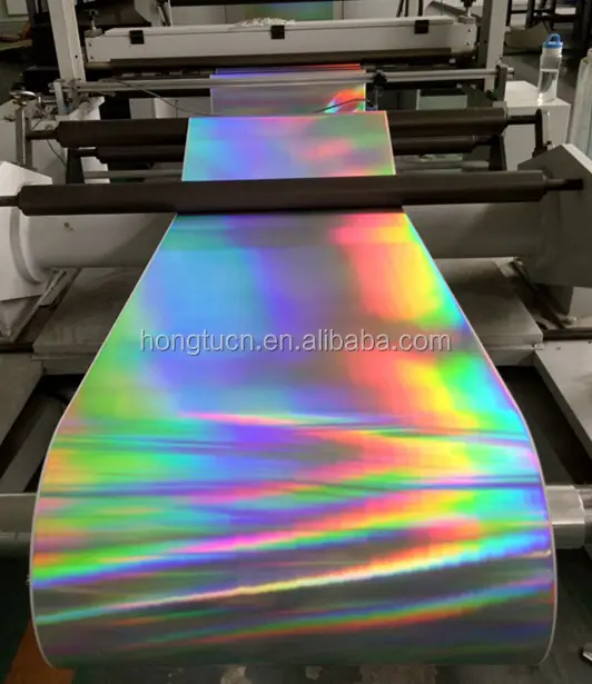 Transferencia holográfico metalizado/papel de cartón para embalaje cosmético