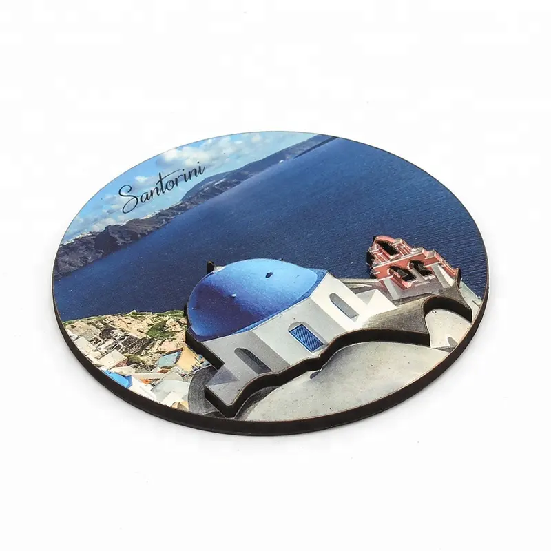 Magnetische Koelkast Stickers Groothandel Houten Materiaal Toerisme Souvenirs Koelkastmagneet Wereld Stad