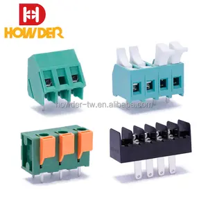 Bloco de terminal de conector plug gable pcb, barreira howder