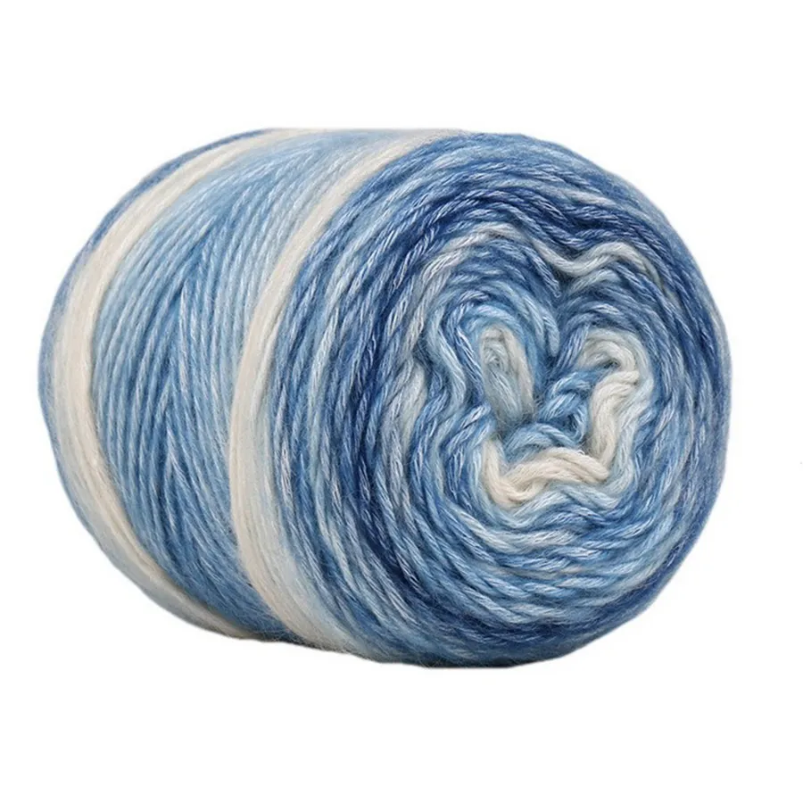 COOMAMUU New Cotton Blend Sợi Mềm Cầu Vồng Crochet Sợi Tay Dệt Kim Chủ Đề Cho Chăn Gối Khăn