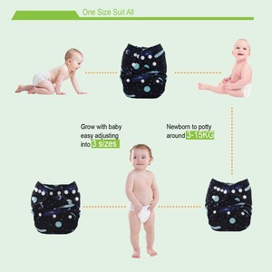 حفاضات ALVABABY ALVA ، حفاضات بناتي, حفاضات مطبوعة ناعمة ، صديقة للبيئة ، حفاضات أطفال بلاستيكية ، حفاضات قماش