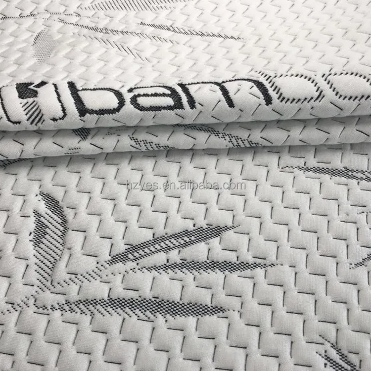 Bamboo Fiber Knitted Fabric Bamboo Polyester Fabric Quilted Jacquard Mattress Polyester Fabric