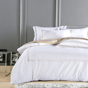 Juego de Ropa de Cama de Hotel de Lujo con Bordado - Product Image 3