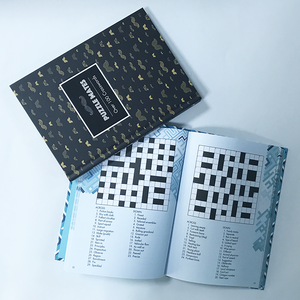 Livro de quebra-cabeças personalizado, impressão extravagante de papel da palavra transversal com costura - Product Image 4