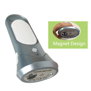 Luz Nocturna inteligente para mesita de noche, linterna con Sensor de movimiento infrarrojo PIR, batería portátil inalámbrica, para escaleras, Camping - Product Image 3