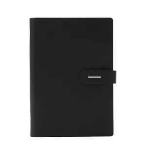 Rechargeable livret poche carnet de voyage et calendrier 2019 nouveau carnet de notes design grand stock matériau PU journal à couverture rigide