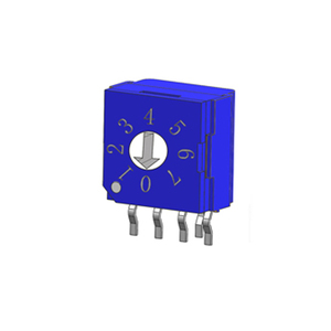 निविड़ अंधकार सही कोण डुबकी स्विच रोटरी 4 + 1 पिन बीसीडी कोड - Product Image 3