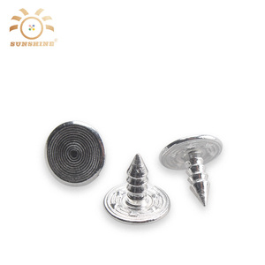 Personnalisé bleu <span class=keywords><strong>jean</strong></span> imprimé à coudre boutons et rivets - Product Image 5