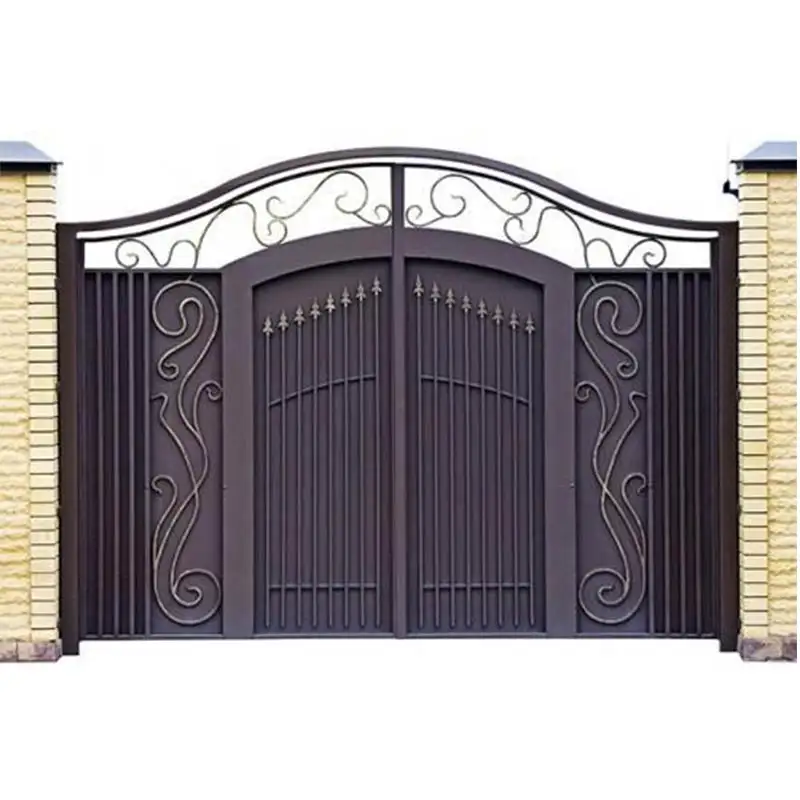 CBMMART-puerta de seguridad de hierro forjado para el hogar, diseño moderno y barato de alta calidad, puerta principal y cercado