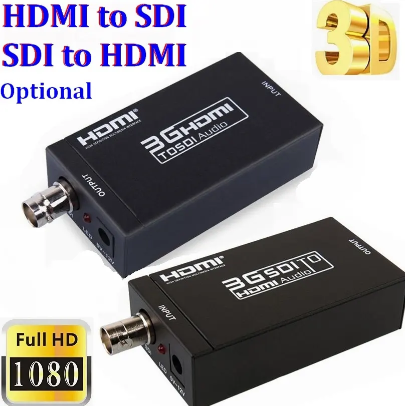 Bộ Chuyển Đổi Mini 3G HDMI Sang SDI Bộ Chuyển Đổi 3G SD-SDI/HD-SDI/Bộ Chuyển Đổi SDI Sang HDMI 3G-SDI Hỗ Trợ 720p1080p