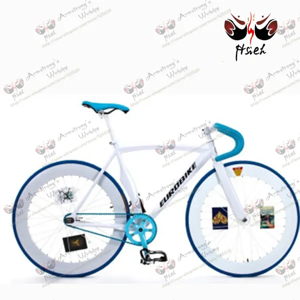 Новое поступление! Белоснежка и небесно-голубой 700c односкоростной дешевый велосипед с фиксированной передачей для продажи