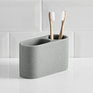 Gris arena piedra clásico Baño <span class=keywords><strong>de</strong></span> resina <span class=keywords><strong>dispensador</strong></span> <span class=keywords><strong>de</strong></span> jabón para Hotel estrellas - Product Image 2
