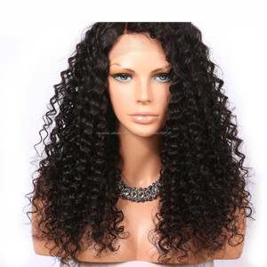 mayor <span class=keywords><strong>de</strong></span> la <span class=keywords><strong>onda</strong></span> profunda del pelo brasileño mano atada peluca llena <span class=keywords><strong>de</strong></span> encaje doble dibujado Peluca <span class=keywords><strong>de</strong></span> cabello humano virgen - Product Image 2