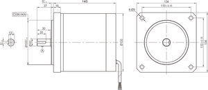 Synchrone Elektromotoren mit 130mm Wechselstrom 220V 60 U/min 8,5 Nm PM Permanent magnet Einphasig 50Hz hohes Drehmoment für Tiefdruck - Product Image 4