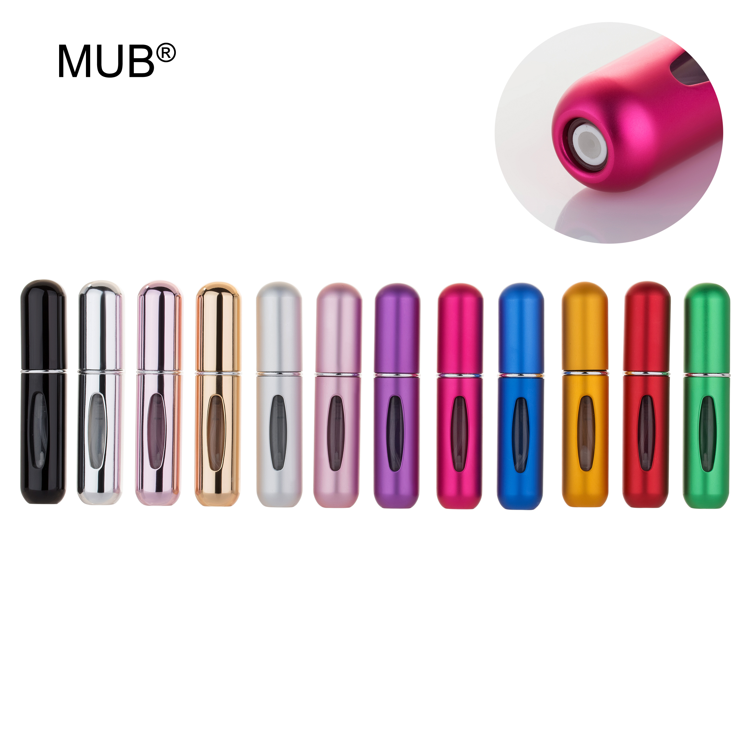 MUB 5 мл мини-распылитель для духов многоразовые флаконы для духов дорожный размер Алюминиевый распылитель для духов