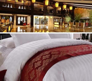 Tessuto a Righe Bianche Personalizzato <span class=keywords><strong>per</strong></span> <span class=keywords><strong>Biancheria</strong></span> da <span class=keywords><strong>Hotel</strong></span> e Uso Domestico - Product Image 2