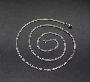 Vente en gros d'usine nouveaux accessoires de mode en acier inoxydable pour femmes, collier de chaîne à baguettes bijoux SSCN--041 - Product Image 5