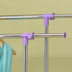 Porte-linge télescopique avec cintres, stockage pour vêtements, intérieur et extérieur, nouveau - Product Image 4