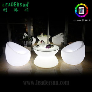 الحفلات وحزب اللوازم مجموعة اثاث LED مزدوج نصف دائرة قضبان مدورة الجدول - Product Image 6