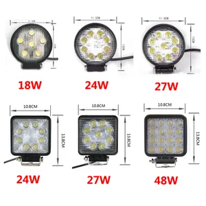 Truck LED Work Light CE Rohs 24W 27W 48W 18W LED Work Light