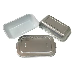 Airline Aluminum Tray Smooth-Wall Foil Food Containers With Lids Airline Catering