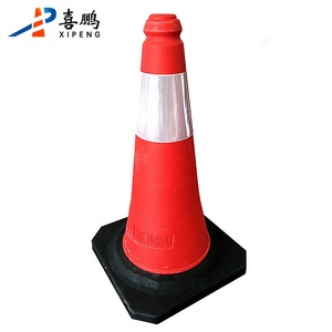 Yol güvenliği için 50cm <span class=keywords><strong>70cm</strong></span> esnek plastik PE trafik konileri - Product Image 3