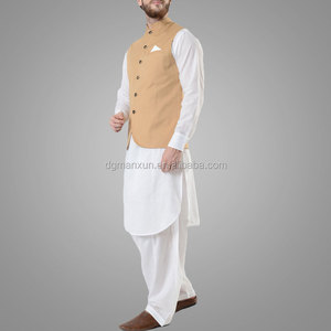 Cao Cấp Pakistan Tan Mens Cotton Shalwar Kameez - Product Image 3