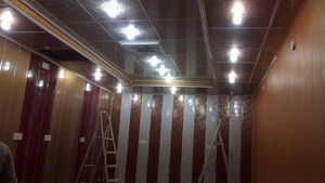 revestimiento de materiales de construcción decorativos imitación azulejo pvc panel de pared y techo para el líbano - Product Image 1
