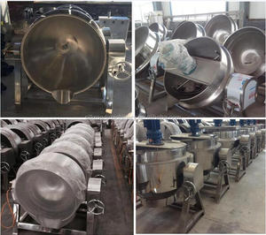 Lớn Công Nghiệp Thép Không Gỉ Điện Gas Soup Ấm Đun Nước Ấm Hơn - Product Image 5