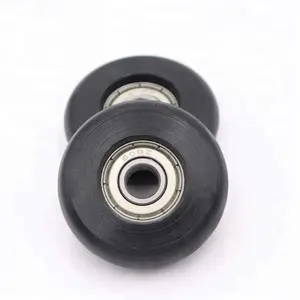 Black nylon pulley roller wheels 608zz bearing pulley with bearing steel pulley wheel 608Z