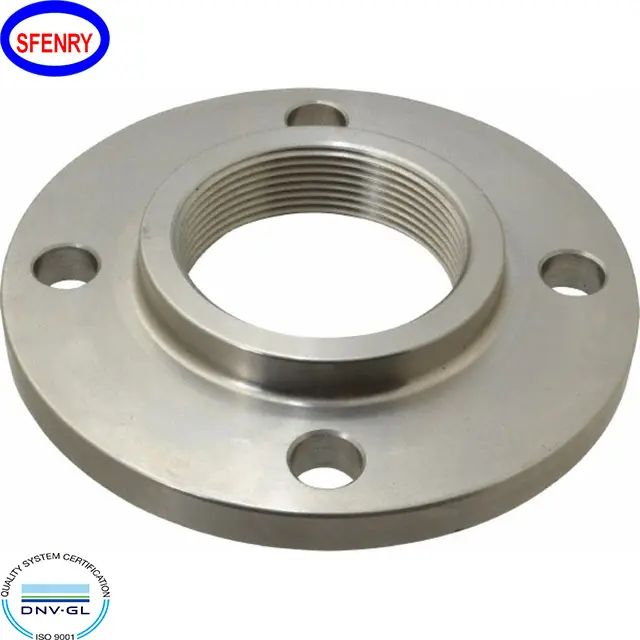 Sfenry Forged Carbon Steel ASTM A105 Threaded NPT Class 150 RF Flange ANSI B16.5