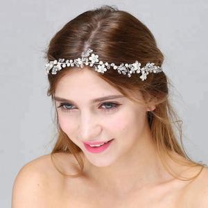 Accesorios <span class=keywords><strong>para</strong></span> el Cabello de Novia, Diadema de <span class=keywords><strong>Alambre</strong></span> <span class=keywords><strong>para</strong></span> el Cabello, Tocado Hecho a Mano con Cinta - Product Image 2