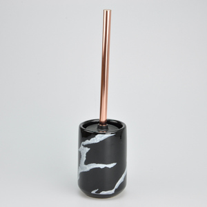 Porte-brosse de toilette en céramique blanche bon marché - Product Image 4