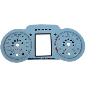ODM 3D Tachometer With Silver circles Polycarbonate Material 3D Speedometer Screen Printing 3D Faceplate