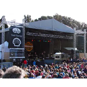 Armazón de techo de sistema de escenario de aluminio de concierto para eventos al aire libre