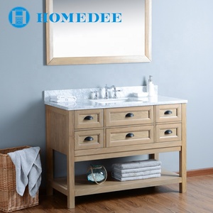 Meubles de salle de bain en bois assemblé, armoire style <span class=keywords><strong>Homedee</strong></span> à bas prix - Product Image 2