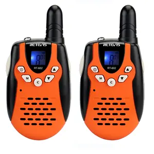 Retevis RT602 FRS/PMR Kids Walkie Talkies Flashlight VOX Rechargeable 22/8Channel Two Way Radio Gift for Children Christmas Gift