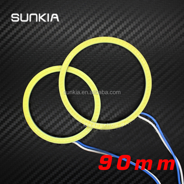 New Design Daytime Running Light 90mm LED Angel Eyes Car Headlight DRL LED Halo Rings