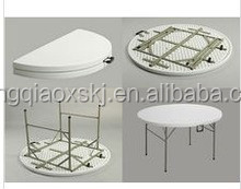 <span class=keywords><strong>Table</strong></span> de banquet pliable en plastique <span class=keywords><strong>demi</strong></span>-<span class=keywords><strong>lune</strong></span> de 4 pieds, 5 pieds, 6 pieds, <span class=keywords><strong>table</strong></span> <span class=keywords><strong>ronde</strong></span> rotative, <span class=keywords><strong>table</strong></span> <span class=keywords><strong>ronde</strong></span> blanche légère et bon marché pour l'extérieur - Product Image 4