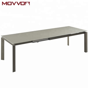 Nuovo modello di design tavolino da pranzo <span class=keywords><strong>allungabile</strong></span> in vetro di grandi <span class=keywords><strong>dimensioni</strong></span> in stile moderno - Product Image 3