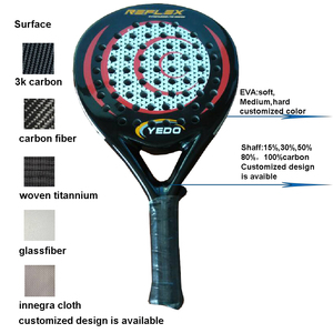 Raquette de padel en fibre de carbone populaire pour la plage, raquette de padel personnalisée, vente en gros de raquettes de padel de <span class=keywords><strong>Yedo</strong></span> Industrial - Product Image 6
